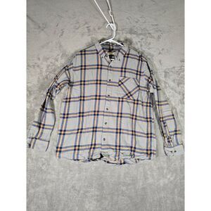 Magellan Shirt‎ Mens Large Button Up Flannel Outdoors Sporting Long Sleeve Fish
